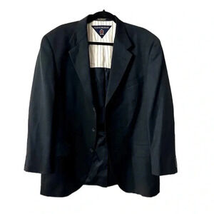 Tommy Hilfiger Men's Black Pure Wool Blazer Single Breasted Jacket Size 42R GUC